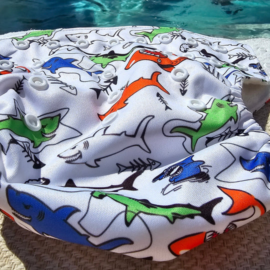 Schlori-Schwimmwindel mit Hai Motiv online kaufen