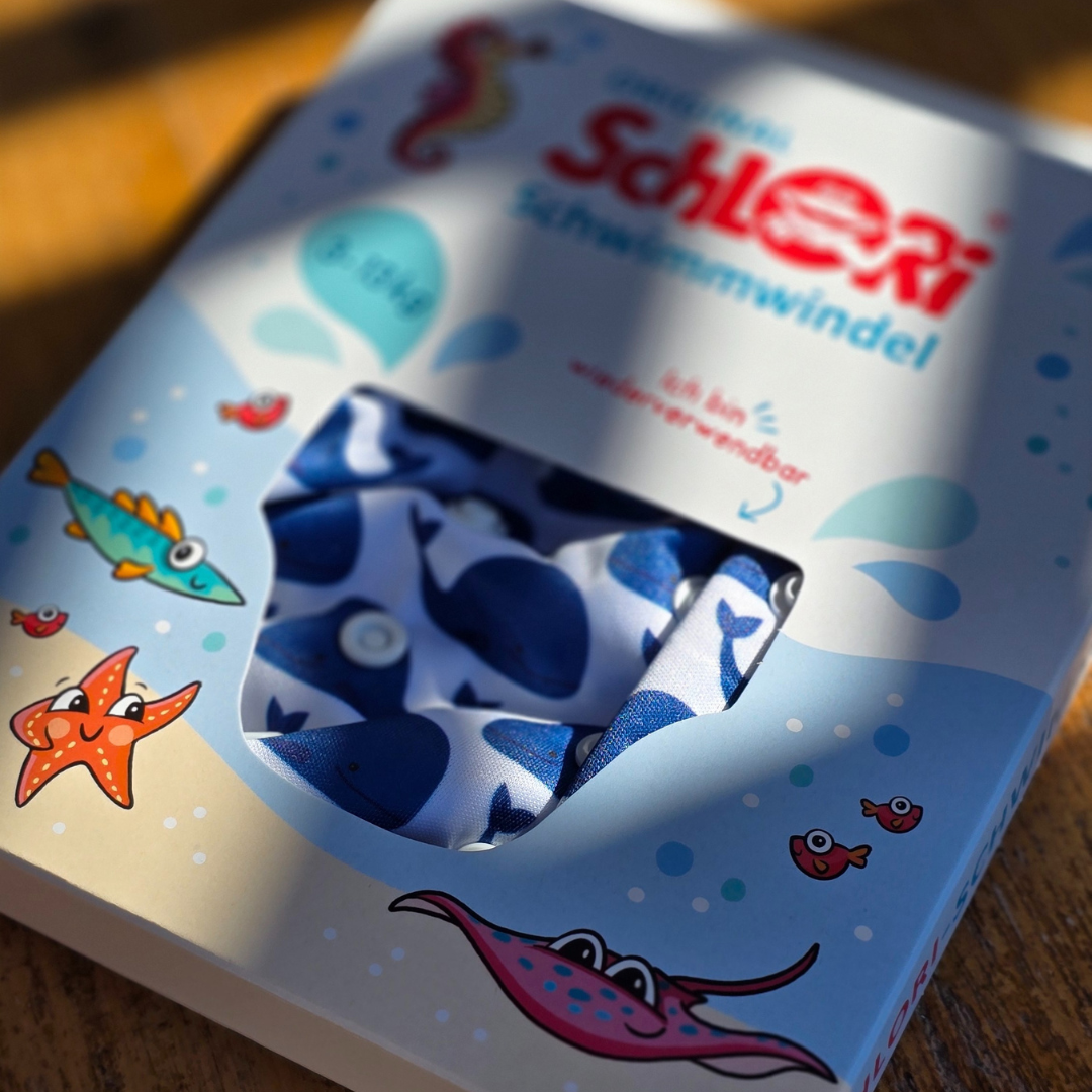 Schlori Schwimmwindel Wal