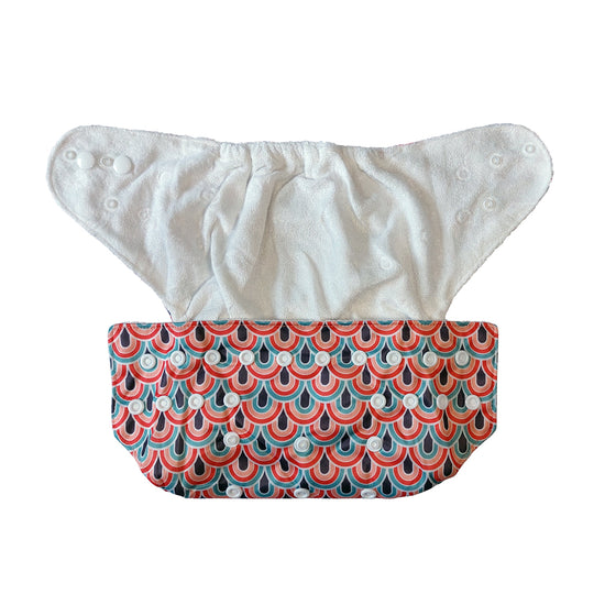 Schlori-Schwimmwindel  im Retro Style offen