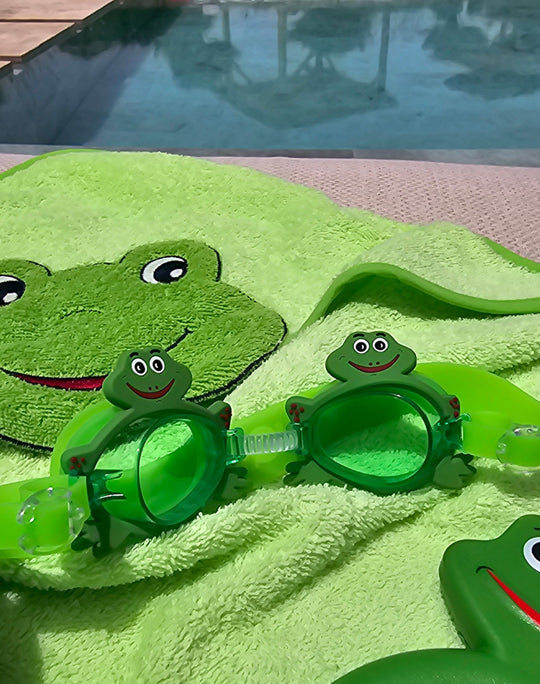 Frosch Kapuzen Badehandtuch