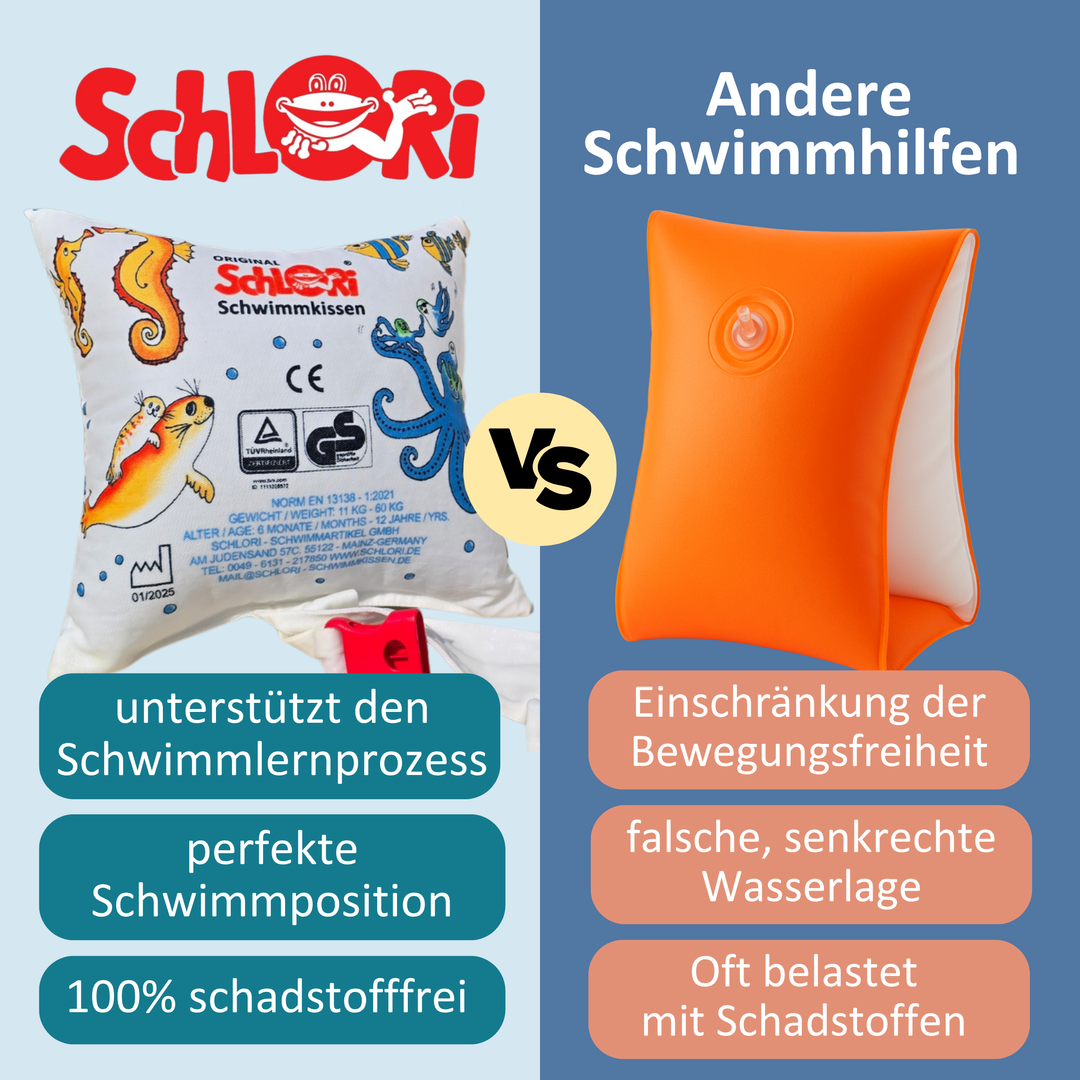 NEU Schlori Schwimmkissen mit Schnallenverschluss