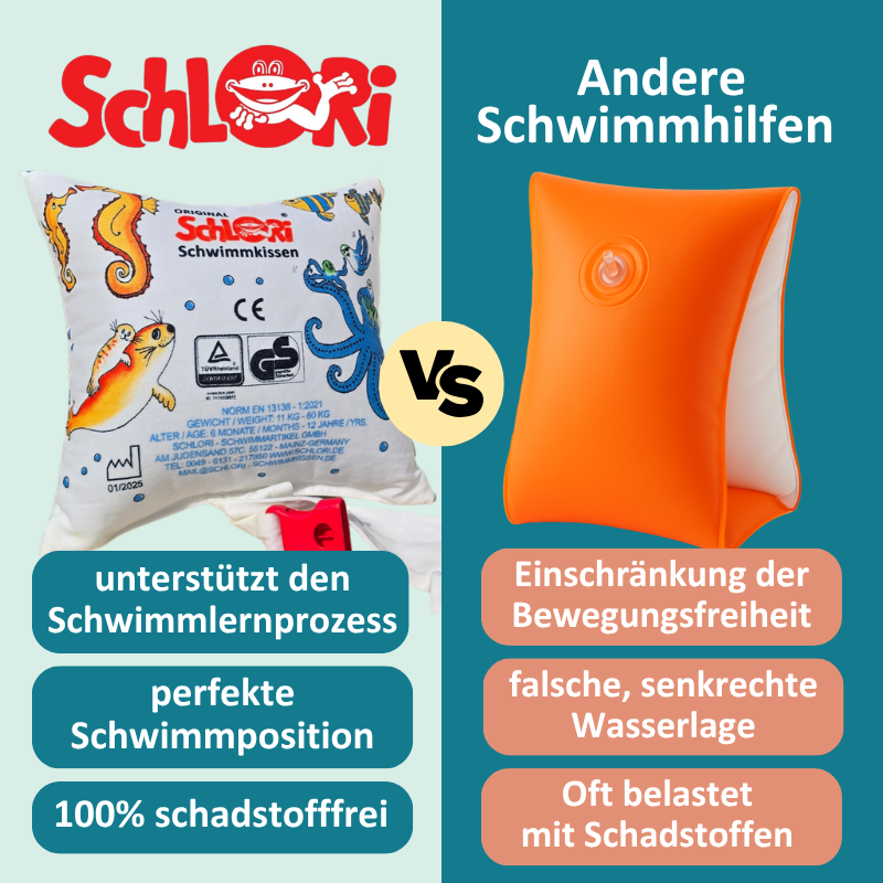 NEU Schlori Schwimmkissen mit Schnallenverschluss