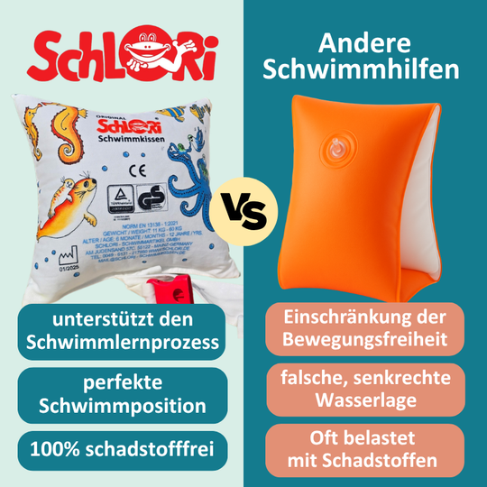 NEU Schlori Schwimmkissen mit Schnallenverschluss