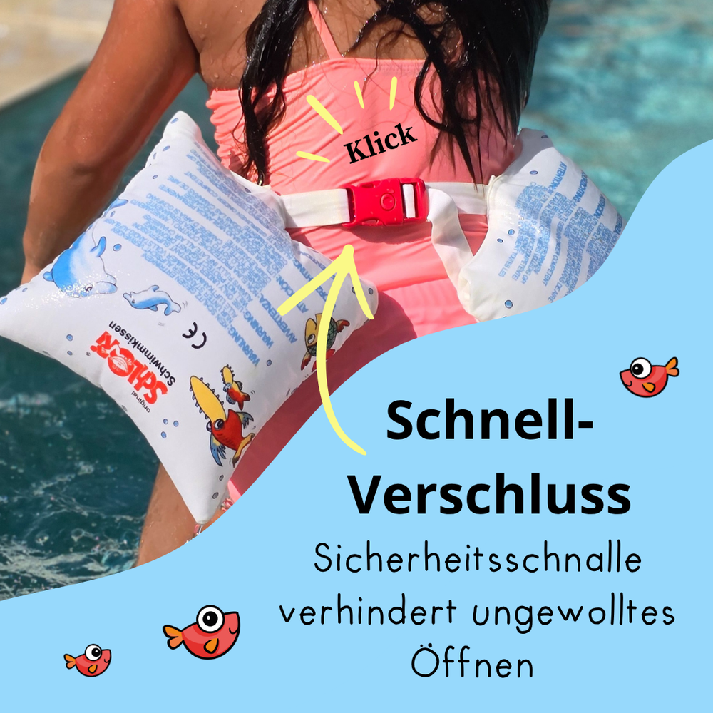 NEU Schlori Schwimmkissen mit Schnallenverschluss