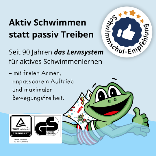 NEU Schlori Schwimmkissen mit Schnallenverschluss
