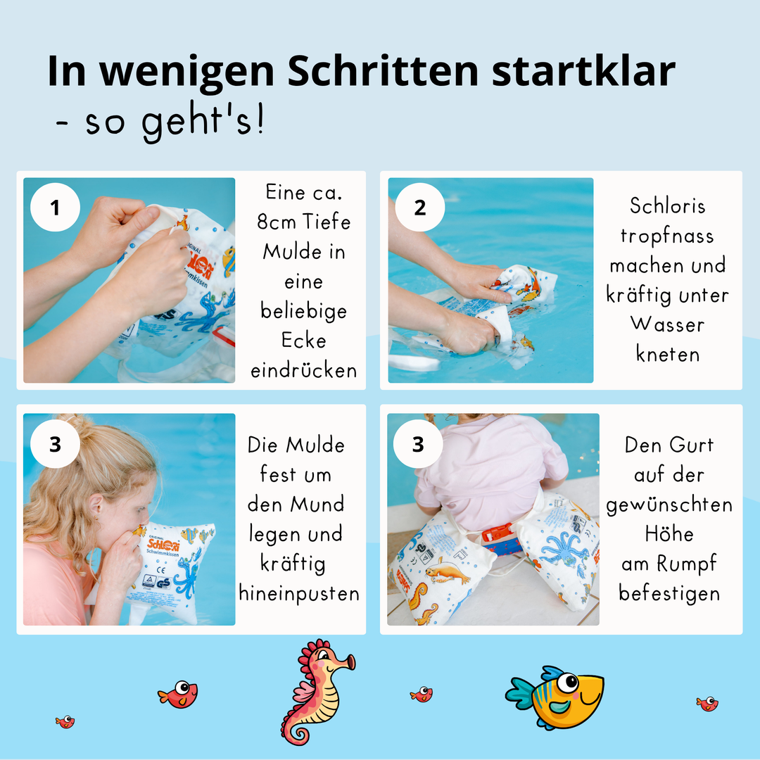 NEU Schlori Schwimmkissen mit Schnallenverschluss