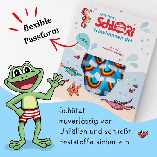 Schlori Schwimmwindel Regenbogen