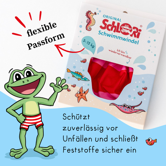 Schlori Schwimmwindel Pink Stripes