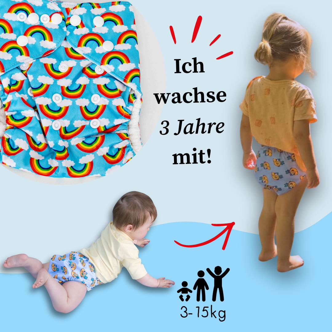Schlori Schwimmwindel Regenbogen
