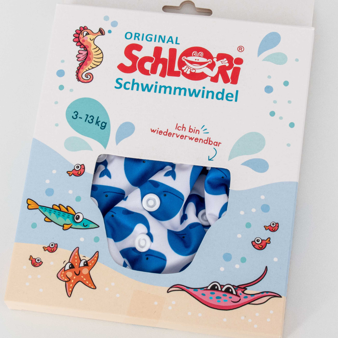 Schlori Schwimmwindel Wal