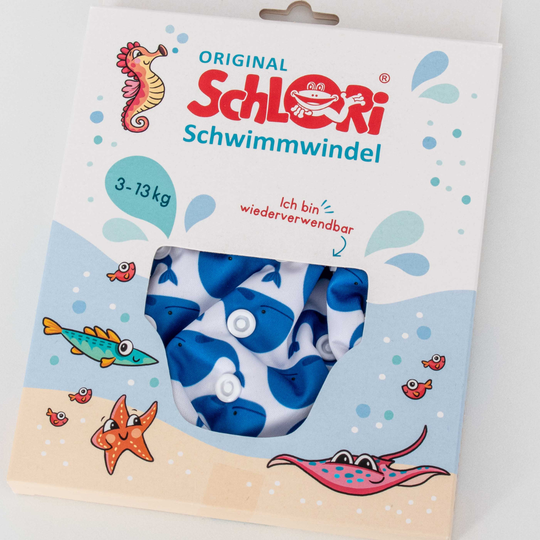 Schlori Schwimmwindel Wal