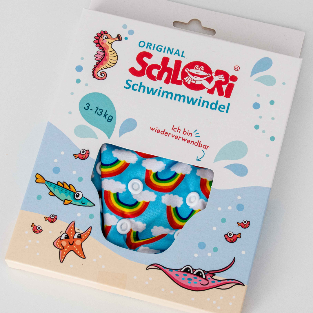 Schlori Schwimmwindel Regenbogen