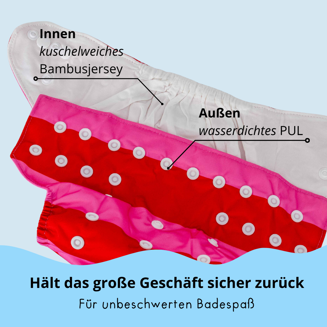 Schlori Schwimmwindel Pink Stripes