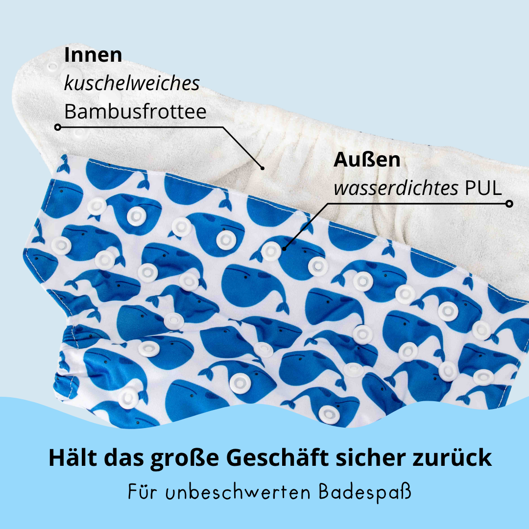 Schlori Schwimmwindel Wal