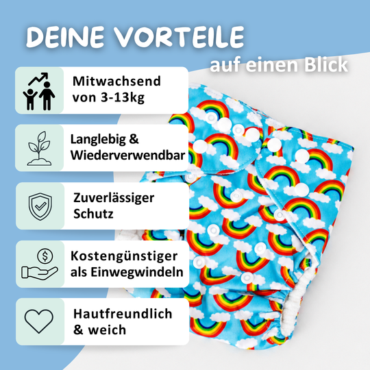 Schlori Schwimmwindel Regenbogen