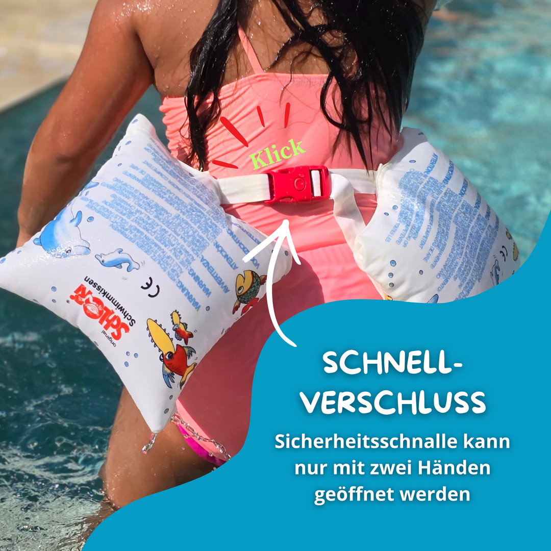 NEU Schlori Schwimmkissen mit Schnallenverschluss